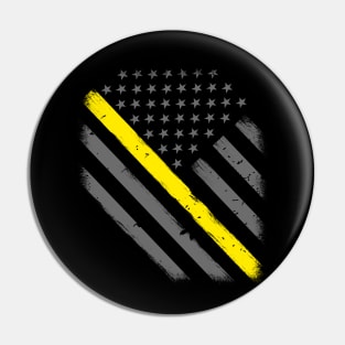 Thin Gold Line American Flag Pin