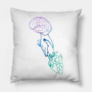 Brain DNA Heart Hand Balance Pillow