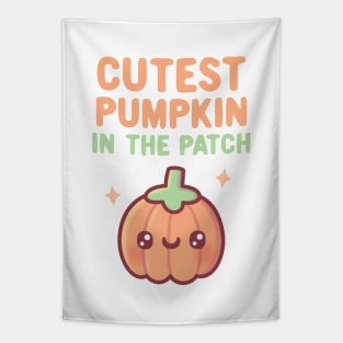 Cutest Pumpkin In The Patch Autumn Doodle Tapestry