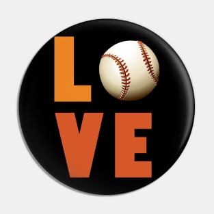 Girls baseball love t shirt for women teens tweens Pin