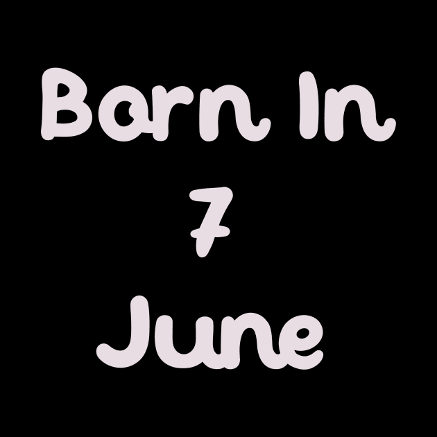 Born In 7 June by Fandie