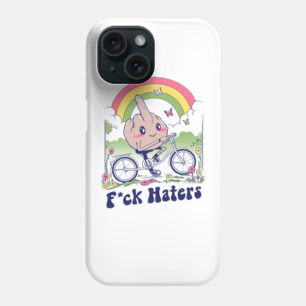 F*ck the Haters Phone Case by Vincent Trinidad Art