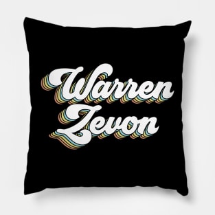 warren zevon Pillow