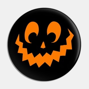 Jack O Lantern Pumpkin Face Halloween Costume Youth Pin