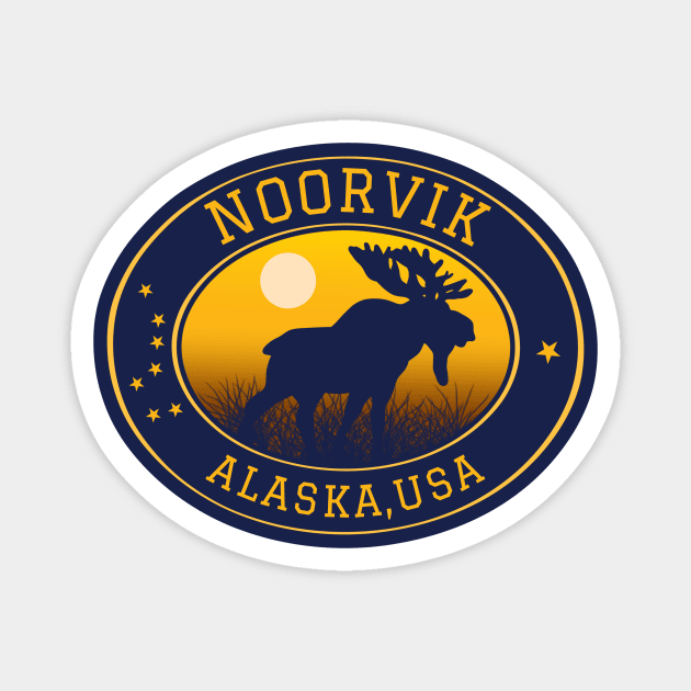 Noorvik Alaska USA Magnet by urban-wild-prints