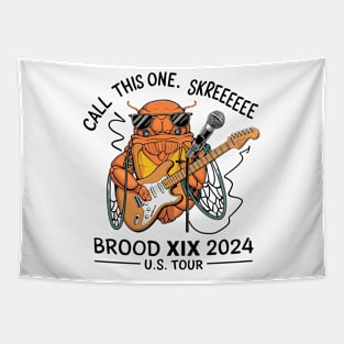 Entomology Cicada Brood XIX Skreeee 2024 Cicada Fest Tapestry