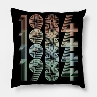 Vintage 1984 36th Birthday Gift Men Women Pillow