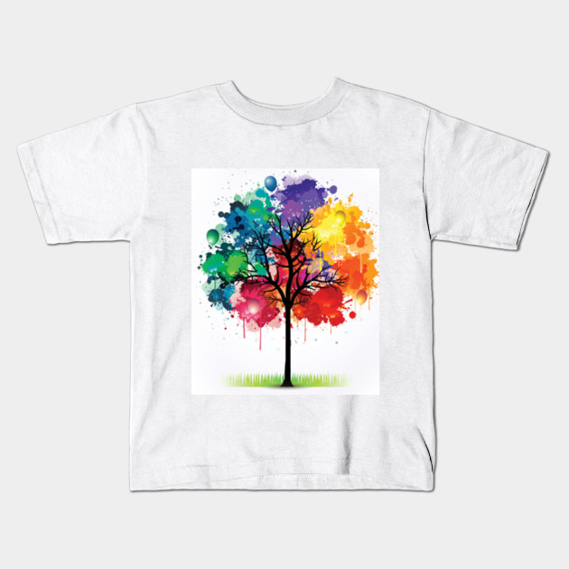 Rainbow Tree Tree Kids T Shirt Teepublic