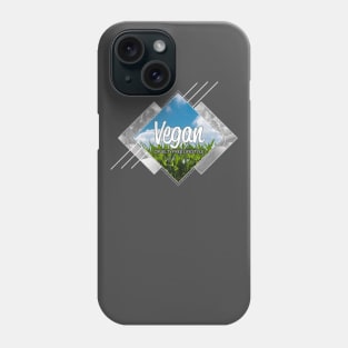 Trendy Vegan Cruelty Free Lifestyle Graphic Logo T-Shirt Phone Case