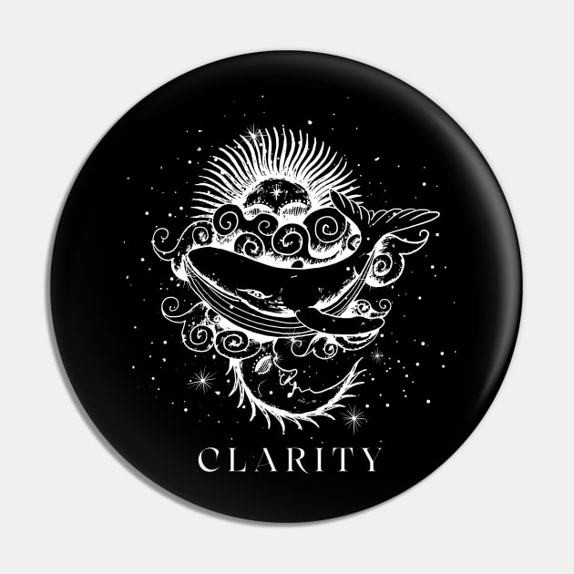 Clarity Whale Pin by Astro's Designs