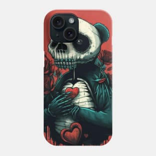 skeleton panda love Phone Case