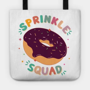 Donut Lover Cool Donut Sprinkle Squad Birthday Girls Cute Tote