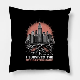 I-survived-the-nyc-earthquake Pillow