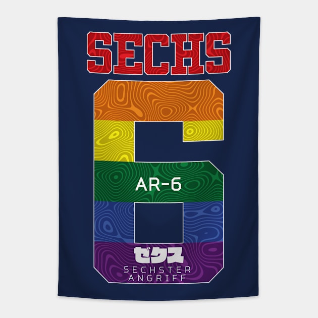 Sechs Pride Tapestry by Krobilad