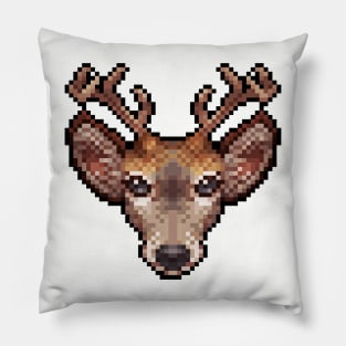 pixel deer Pillow