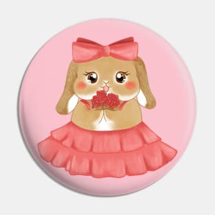 Bunny Flower Girl _ Bailey Pink Bow and Dress _ Bunniesmee Wedding Edition Pin