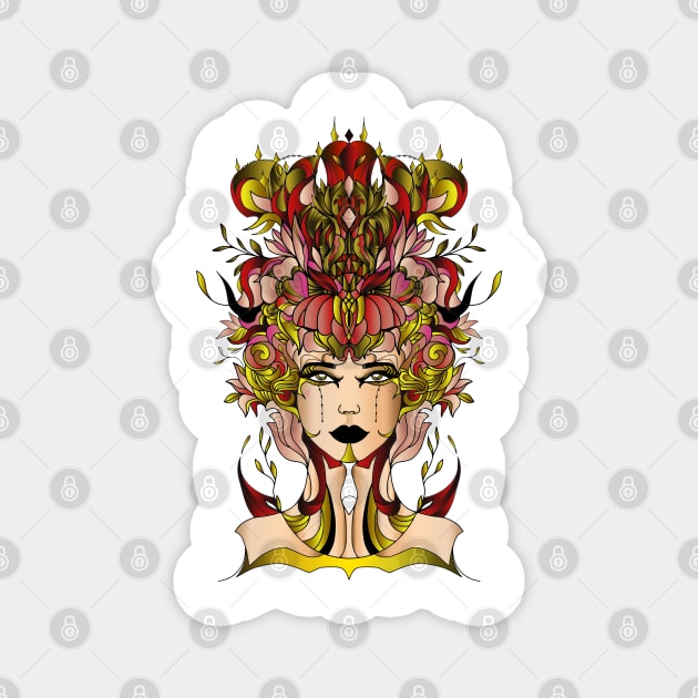 Masquerade Girl Magnet by jen28