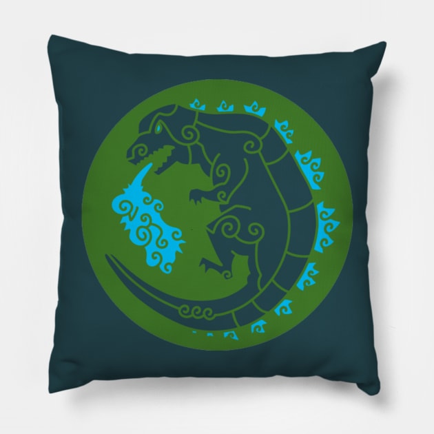 Myth Of The Dragon Pillow by Gimmick Tees