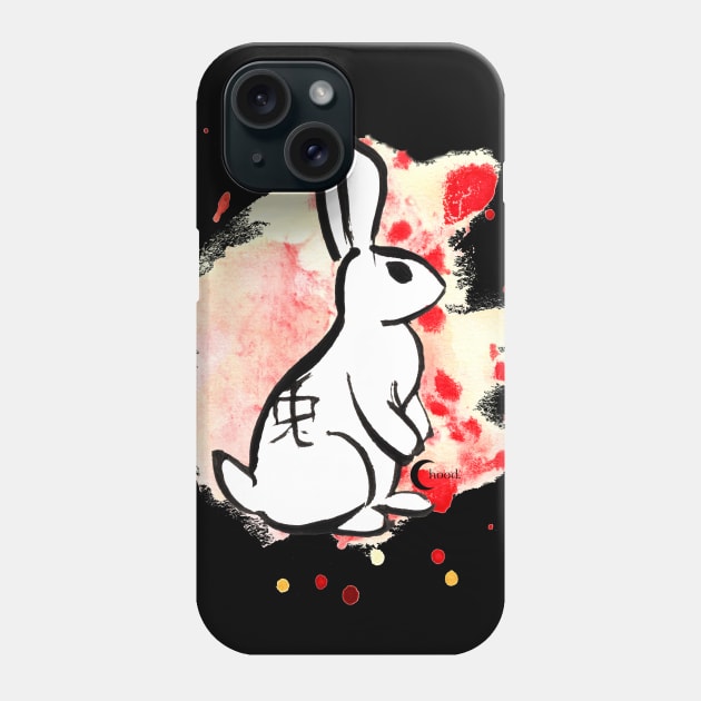 The Rabbit Chinese Zodiac Phone Case by Dbaudrillier