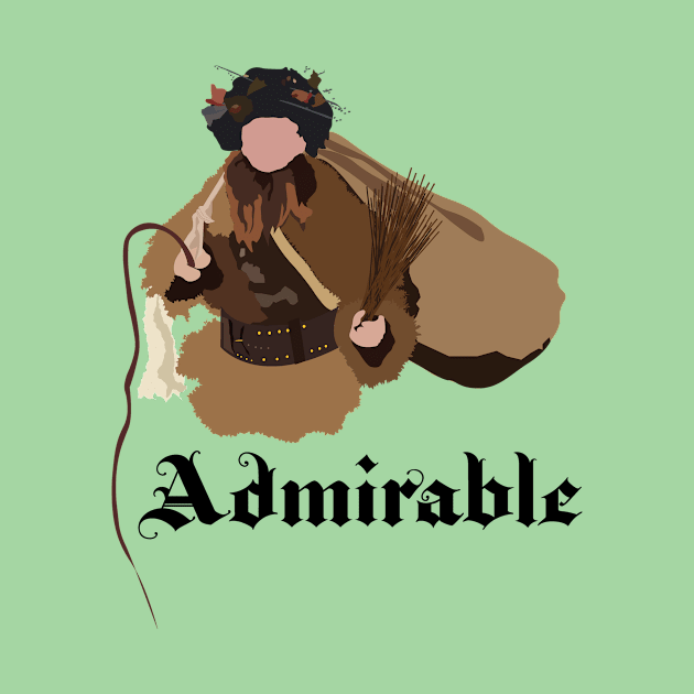 Dwight Schrute Admirable Belsnickel Art – The Office (black text) by Design Garden