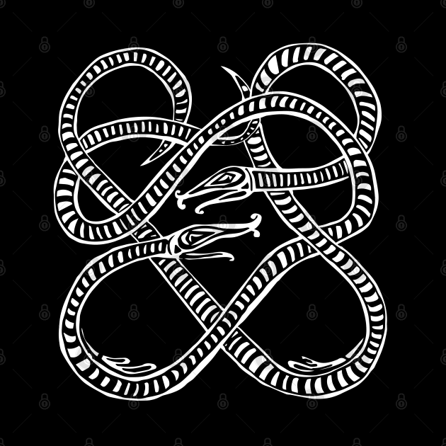 Snake Knot Pattern Inspired by Viking Art by paintingbetweenbooks