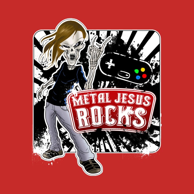 Metal Jesus Skeleton ROCKS by MetalJesusRocks