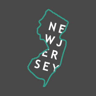 New Jersey State Outline T-Shirt