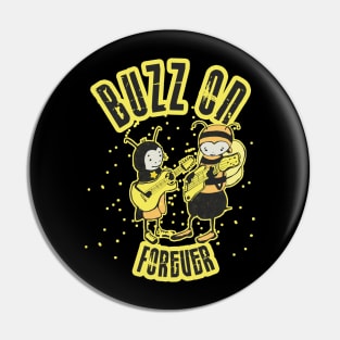 Buzz On Forever! Rock'n'Roll Design with Bee Boy and Ant Boy Pin