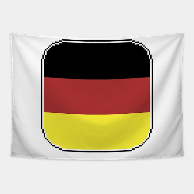 Germany flag Tapestry by pixel eats sugar