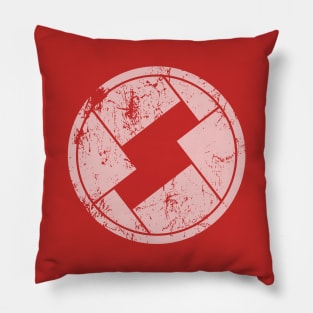 Skynet Research Logo (from The Terminator, white distressed version) Pillow