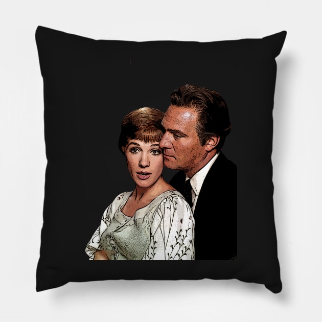 Sound of Music Georg and Maria Pillow by baranskini