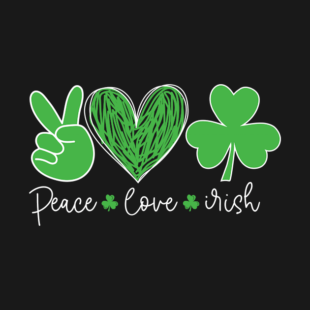 St Patricks Day Women Peace Love Irish by freakys