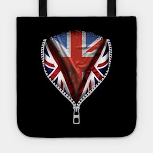 English Scottish Welsh Or Irish Flag  United Kingdom Flag zipped British Flag - Gift for English Scottish Welsh Or Irish From United Kingdom Tote