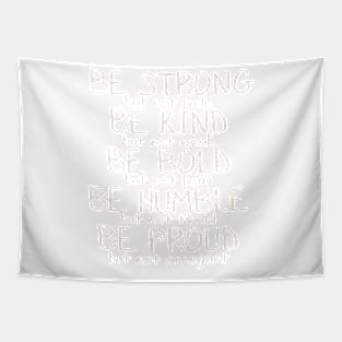 Be Strong Motivational Quote Tapestry