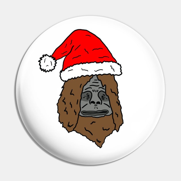 Santa Sassy the Sasquatch Pin by SturgesC