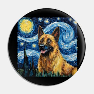 Shepherd Sprezzatura Fashion-Forward Tees Celebrating German Shepherd Sophistication Pin