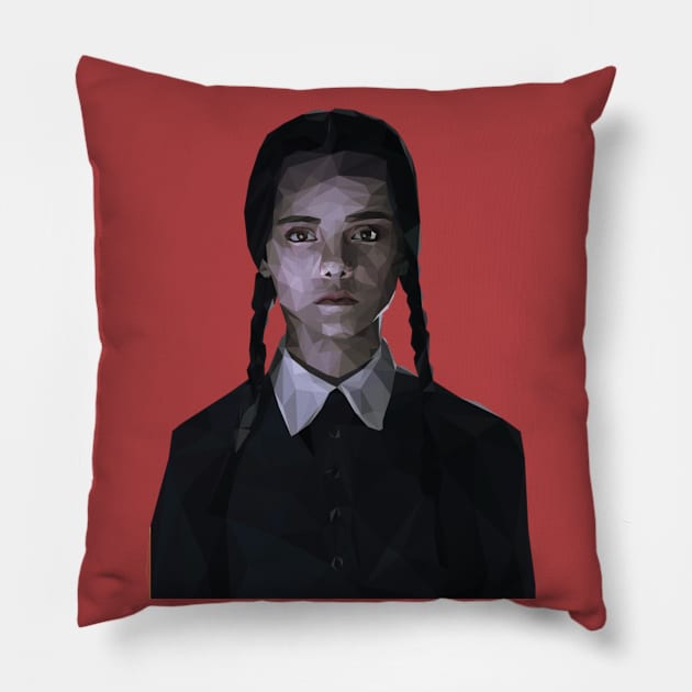 Wednesday Addams Pillow by Hermanitas Design