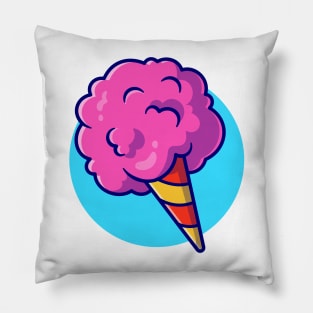 Cotton Candy Floss Cartoon Pillow