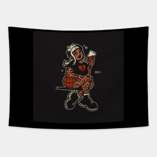 Punk Girl Tapestry