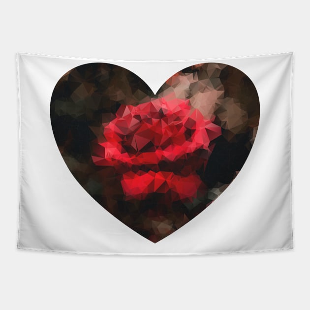 Rose heart Tapestry by ngmx