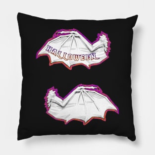 Halloween B&W Bat Wing Pack Pillow