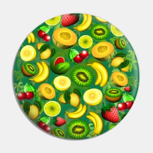 Summer Fruits Juicy Pattern Pin