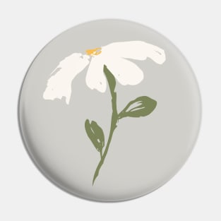 Cream flower over beige Pin