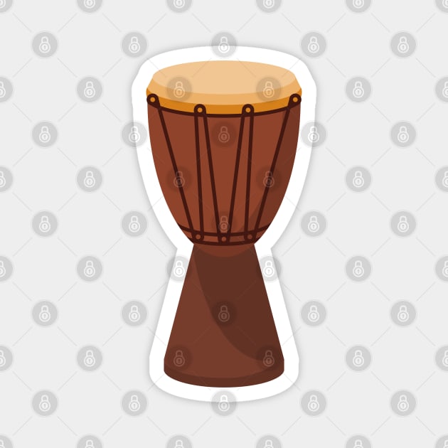 African Djembe Hand Drum Magnet by THP Creative