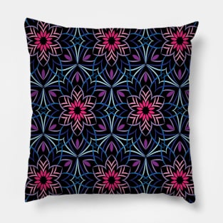 Beautiful and colorful floral design pattern Pillow