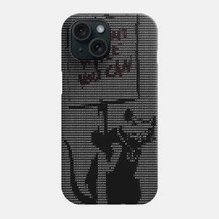 Banksy meets Matrix Peace Rat - Get out while you can Phone Case