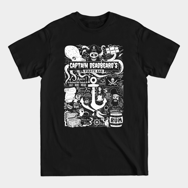 Disover Captain Deadbeard's - Pirate - T-Shirt