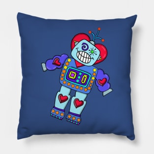 Heart Robot Pillow