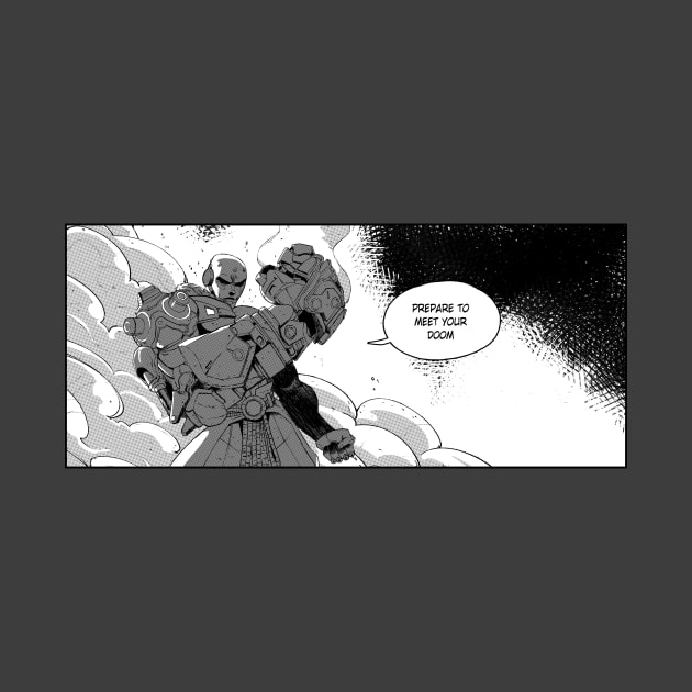 doomfist overwatch2 manga panel by ahmedelsiddig