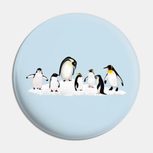 Antarctic Penguins Pin
